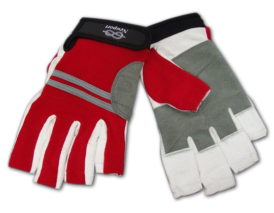 Segelhandschuh ohne Finger Amara rot