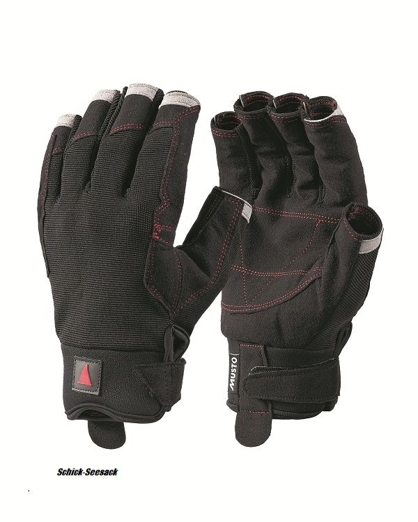 Musto Segelhandschuhe Amara ohne Finger schwarz S