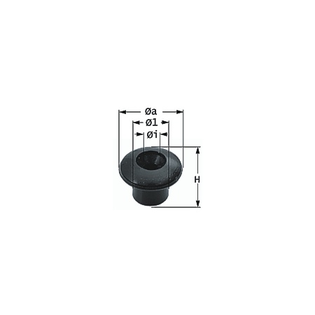 Persenningknopf Kunststoff schwarz (10-St.Pack)
