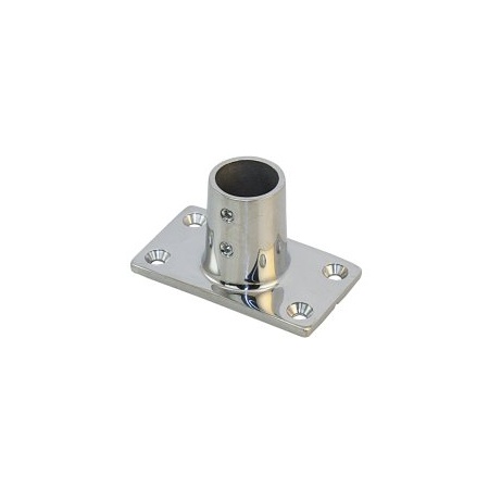 Edelstahl-Relingsbeschlag Endstück 90°eckig 22mm