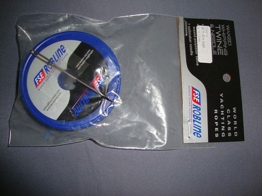 [31886] FSE Takelgarn gewachst mit Nadel 0, 8mm weiß