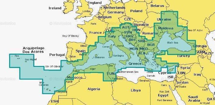 Navionics+ Seekarten SD Blank