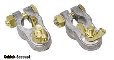 Batterie-Schraubklemmen mit Flügelmutter