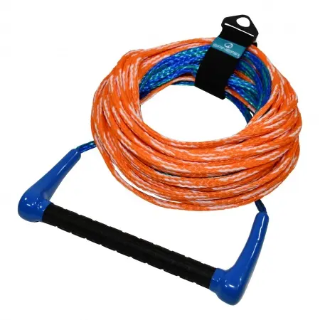 SPINERA Wasserskileine mit competition Griff, schwimmf. 18+4,5m orange/blau