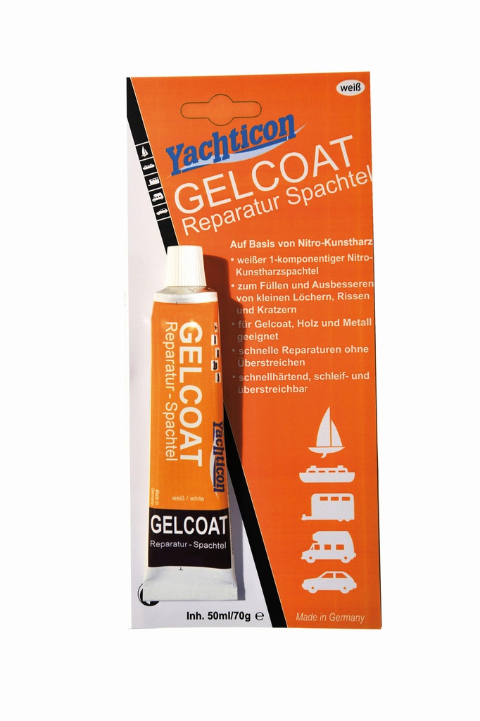 Yachticon Gelcoat Reparatur Spachtel weiß 70 g