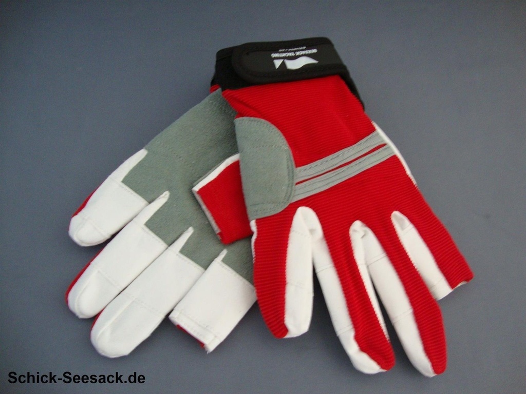 Schick-Seesack Segelhandschuh Amara Rot mit Finger rot XS