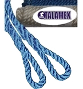 Fenderleine 8mm 2, 5m lang mit Auge navy