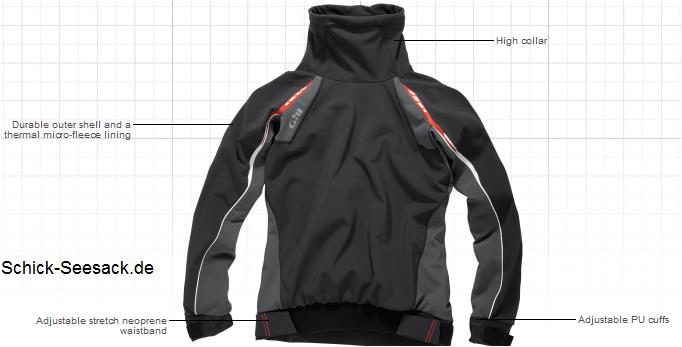 Gill Thermal Dinghy Top grau L
