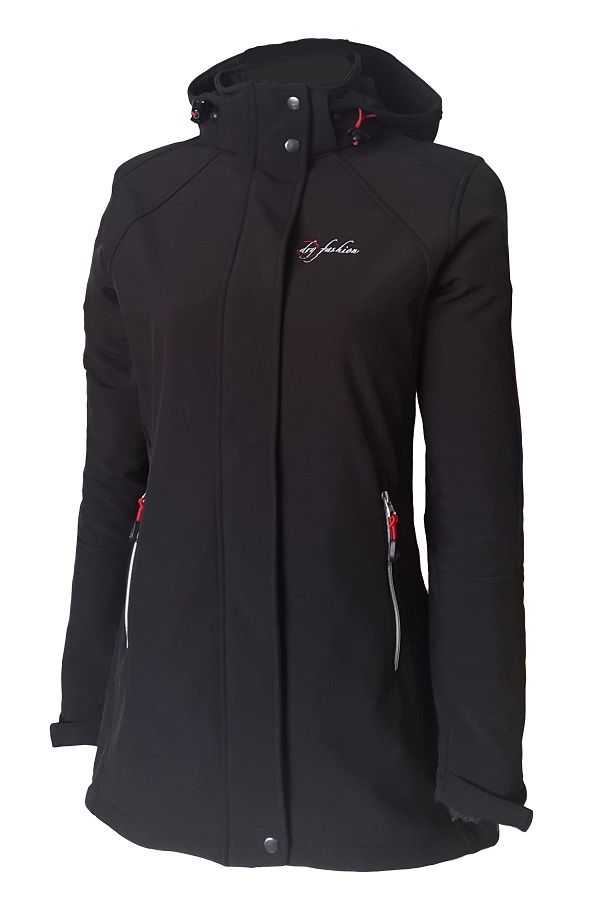 Dryfashion Damen Softshell Mantel Sylt navy 38