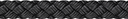 Liros Polyester Flechtleine schwarz 6 mm