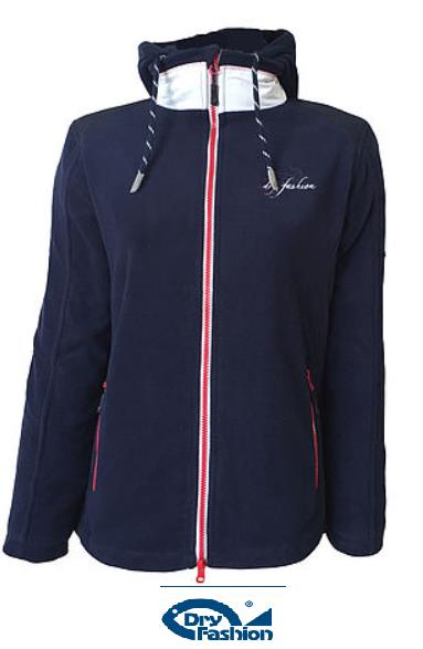 Damen Fleece-Jacke Windstopp Rügen navy
