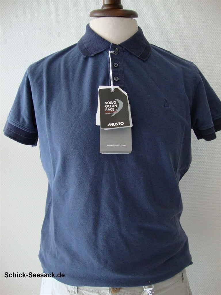 Musto Poloshirt Italien Kolektion Salivoli Polo dunkelblau L