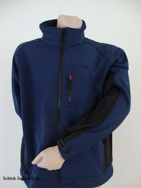 Wäfo Herren Softshell Jacke marine/schwarz L