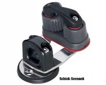 Harken Dreh-Basis mitLeitöse u. HK150Cam-Matic Klemme HK240