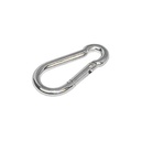 Edelst.-Karabinerhaken ohne Auge 80 mm