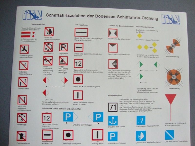 IBN Bodensee-Schifffahrtszeichen selbstklebefolie