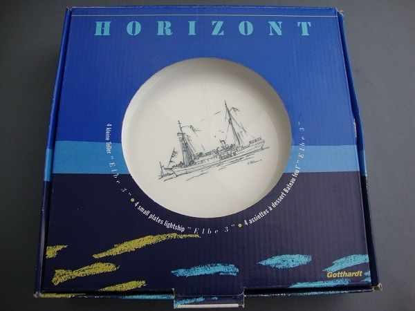 Teller klein Horizont 4er Set Auslauf-Dekor