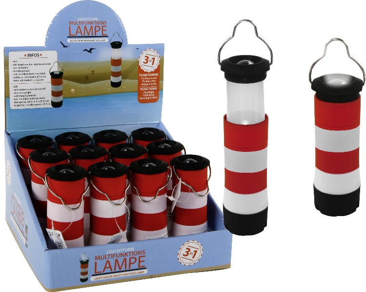 Taschenlampe Leuchtturm, 3in1, LED