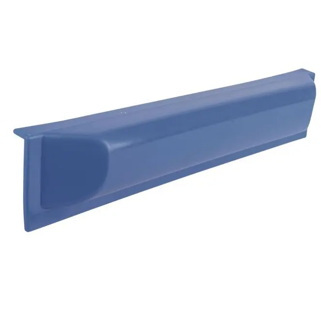 Stegfender gerade 50x7x10cm schwarz