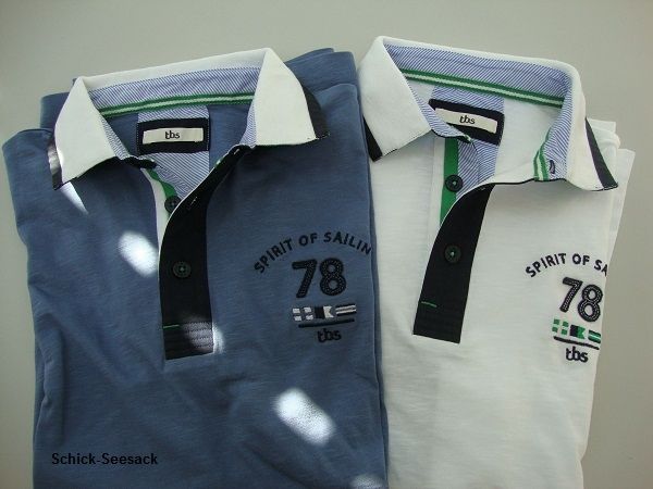 TBS Polo Manches Courtes Polrem weiß M