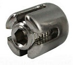 Seilkreuzklemme für 3mm Draht