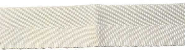 Gurtband Polyester 15 mm weiß