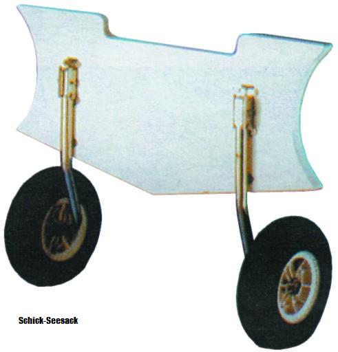 Transporträder für Schlauchboote 180 kg
