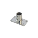 Edelstahl-Relingsbeschlag Endstück 90°eckig 22mm