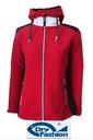 Damen Fleece - Jacke mit Windstopp Rügen rot L