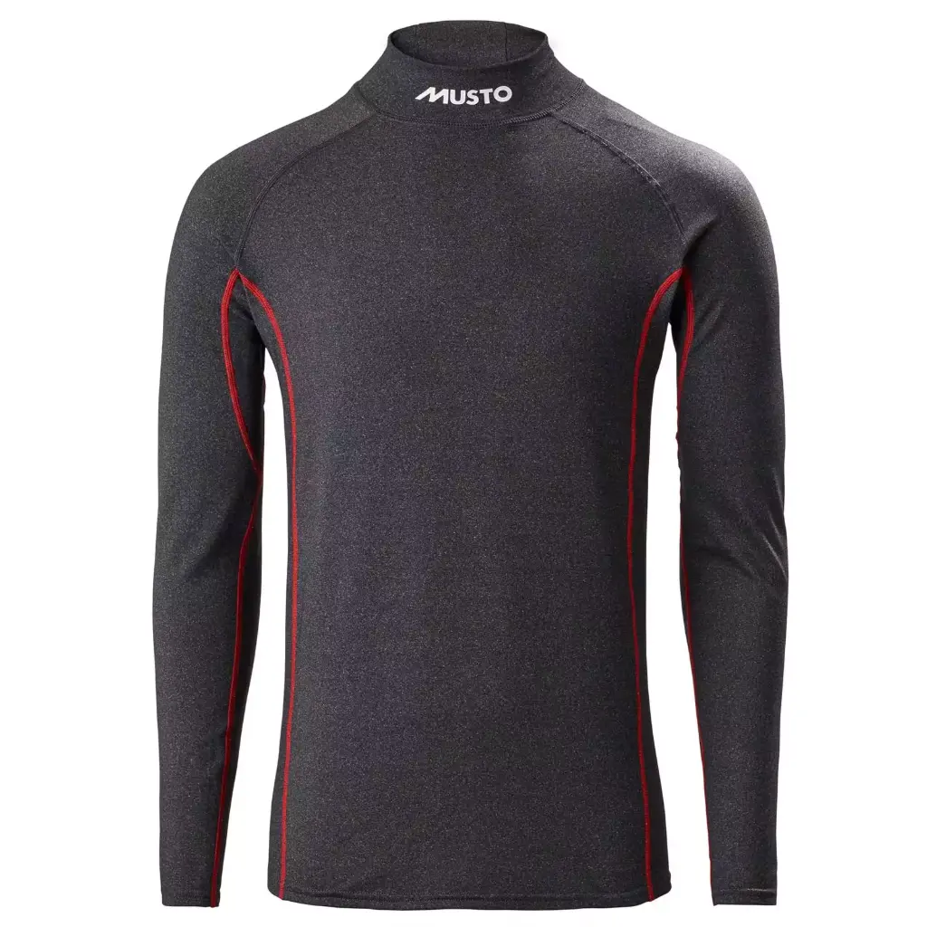 Musto Thermal Base Layer Long Sleeve Top Dark Grey Marl S