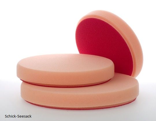 Polierschwamm orange hart 132 Ø x 25mm