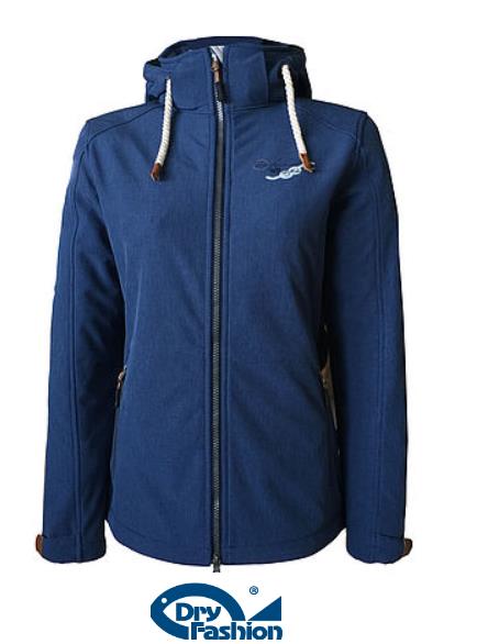 Damen Softshell-Jacke Spiekeroog navy meliert L