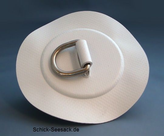 D-Ring 25mm Gummibeschlag grau Z6179