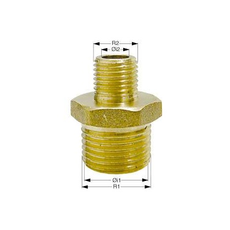 Reduzierstücke Außen/Außengewinde Messing