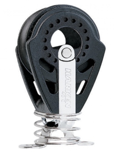 [40752] Harken 40mm Carbo Block mit Feder und Augbügel