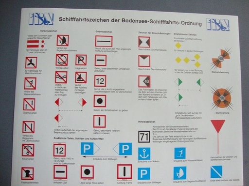 [32973] IBN Bodensee-Schifffahrtszeichen selbstklebefolie