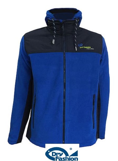Herren Fleece Jacke Windstopp Usedom blau
