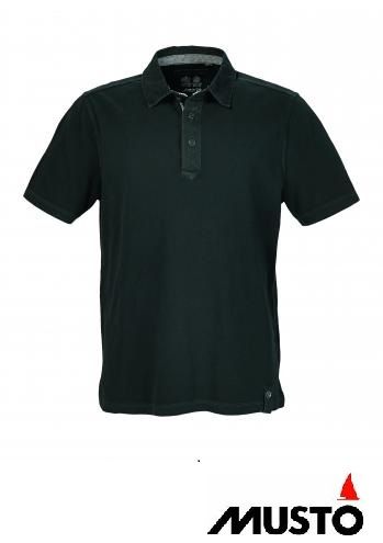 Musto Canvas Polo carbon Leinenkragen Volvo Ocean