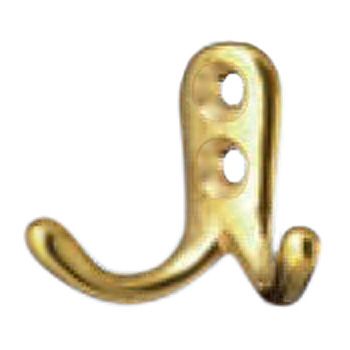 [30862] Zierhaken doppelt Messing 40mm blank PA4021