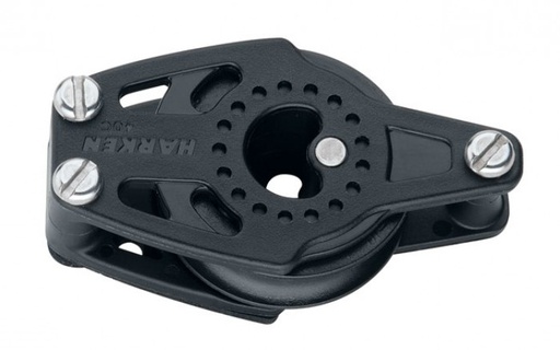 [40744] Harken 40mm Carbo Block liegend mit Hundsfott