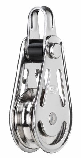 [30251] Drahtfallblock m. Splintbolzen 25 x 6mm Messing v. SS0102