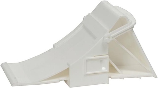 [32394] Unterlegkeil mit Halter für Anhänger weiss