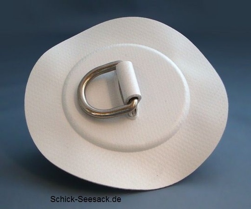 [32732] D-Ring 25mm Gummibeschlag grau Z6179