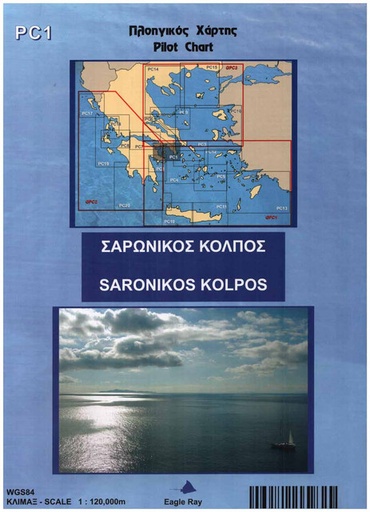 [1819/601] Pilot Chart PC 1 - Saronikos Kolpos (Saronik Golf)