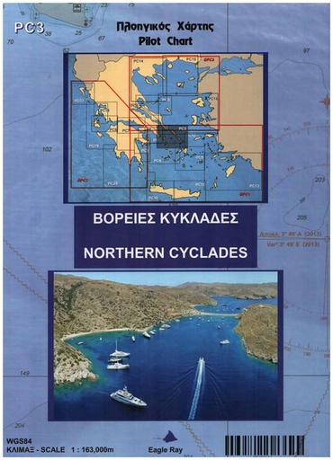 [1819/603] Pilot Chart PC 3 - Northern Cyclades