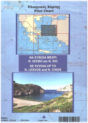 [1819/616] Pilot Chart PC 16 - Se Evvoia up to N.Lesvos and N.Chios
