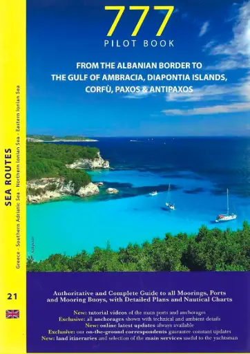[1826/161] 777-Pilot Book - Sea Routes 21 - From the Albanian Border to the Gulf of Ambracia, Diaponita Islands,