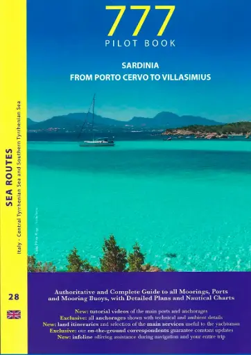 [1826/168] 777-Pilot Book - Sea Routes 28 - Italy - Central and Southern Tyrrhenian Sea (Sardinia