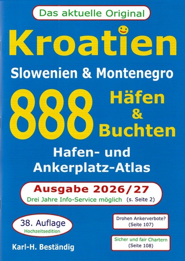 [1826/611] 888 Häfen & Buchten - Kroatien, Slowenien, Montenegro Ausgabe 2026/27